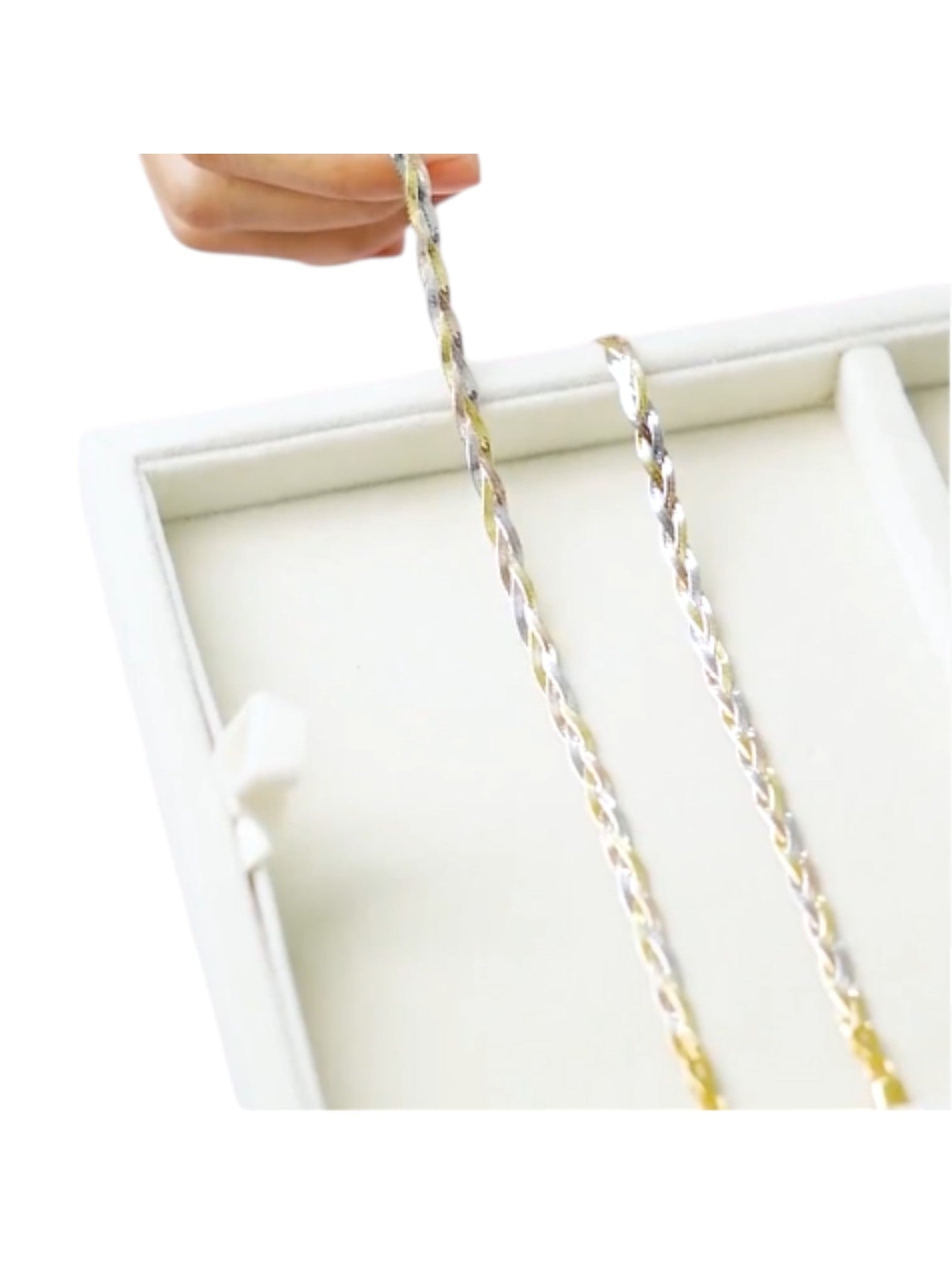 Triple Tone Braided 925 Silver Anklet By Kesardeep Impex For Women